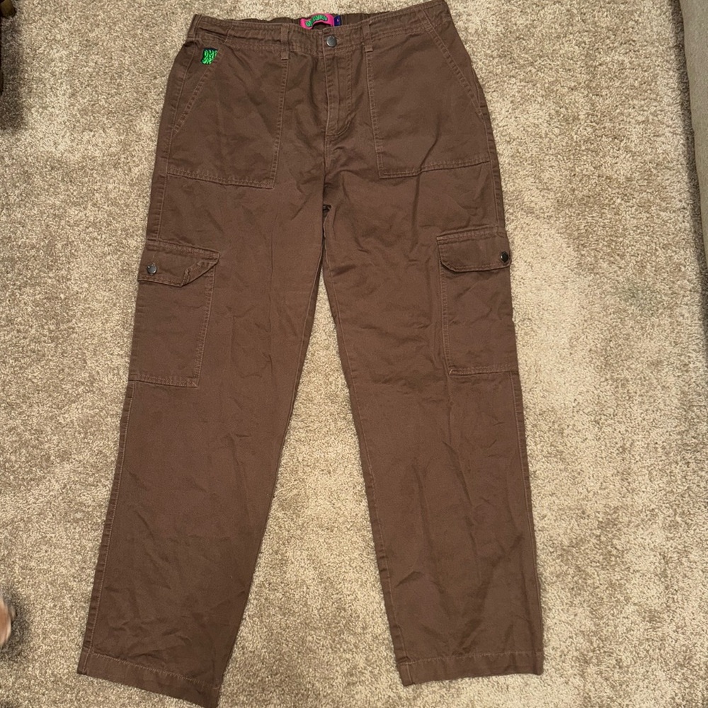 Y2K Empyre Cargo Pants – Size Large, Brown Utility Streetwear